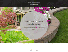 Tablet Screenshot of bella-landscaping.com